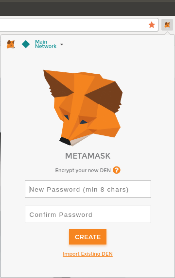 MetaMask Password Page