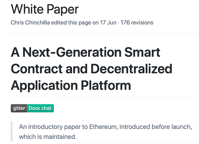 Ethereum White Paper Cypherpunks Taiwan